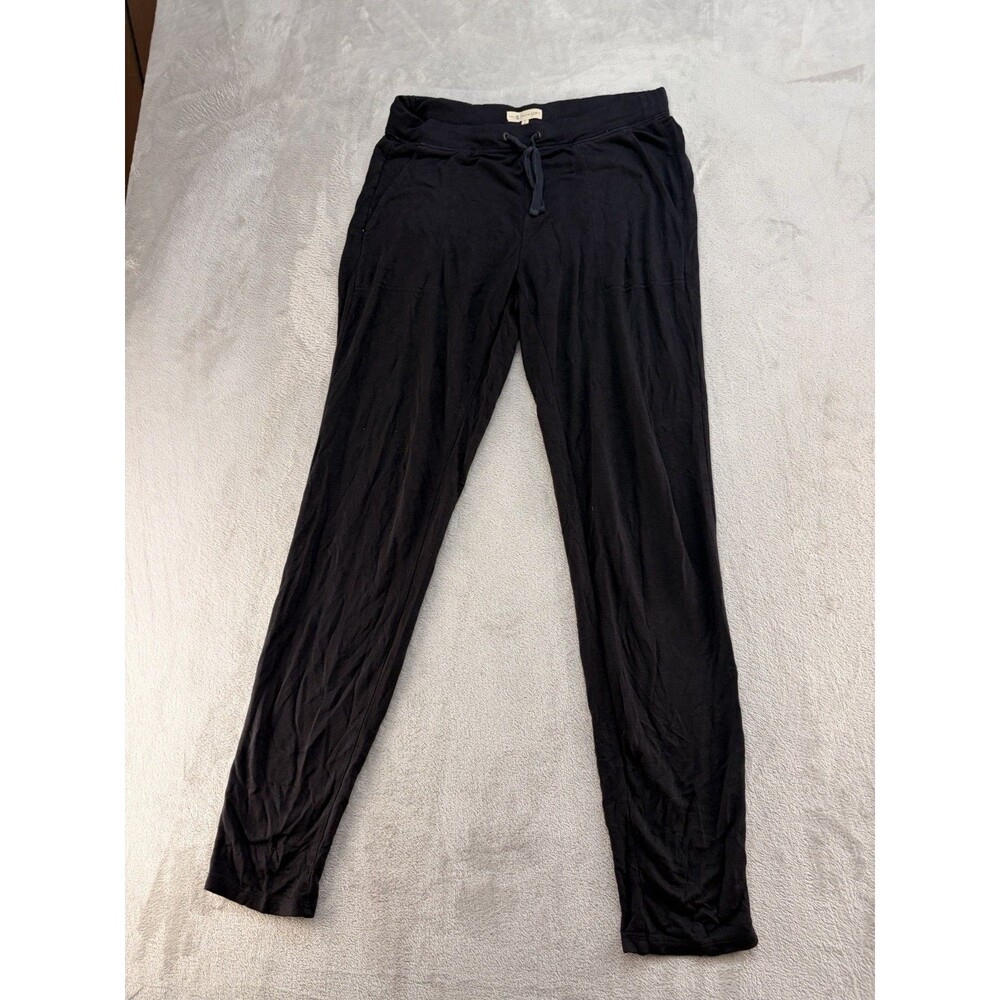 Loft Lou & Grey Sweatpants Womens Small Black Drawstring Stretch
